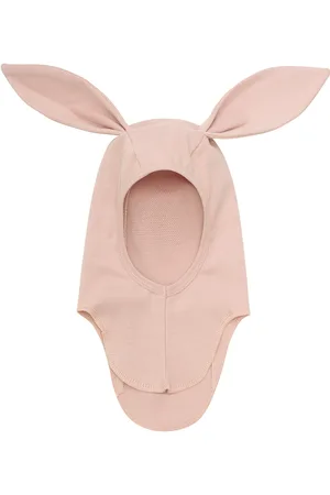 Huttelihut Balaclava Ears Cotton Rib Accessories Headwear Balaclava Pink