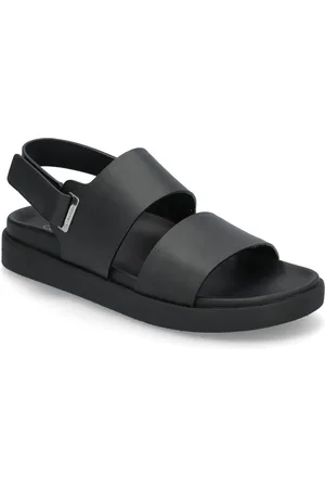 Calvin Klein Flat Adj Sandal Eyelet Matalapohjaiset Sandaalit Black