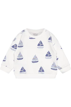 MANGO Printed Cotton Sweatshirt Tops Sweat-shirts & Hoodies Sweat-shirts White