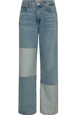 Mos Mosh Mmrelee Block Jeans Bottoms Jeans Straight-regular Blue