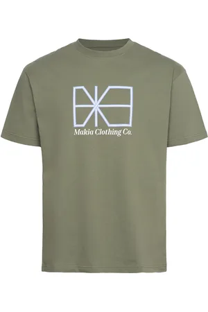 Makia Crossing T-Shirt Tops T-shirts Short-sleeved Khaki Green