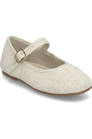 MANGO Round-Toe Ballet Flats With Buckle Ballerinat Beige