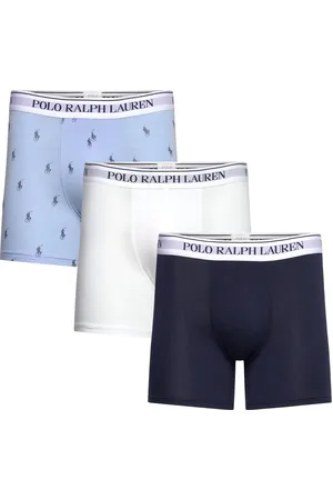 Ralph Lauren Stretch Cotton Boxer Brief 3-Pack Bokserit Navy