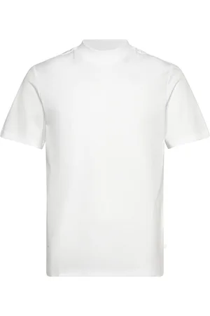 J Lindeberg Ace Mock Neck T-Shirt Tops T-shirts Short-sleeved White