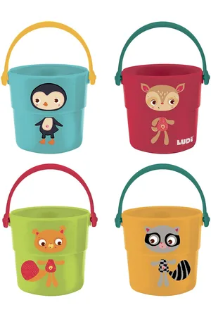 LUDI Bucket Play Set For The Bath Toys Bath & Water Toys Bath Toys Multi/patterned