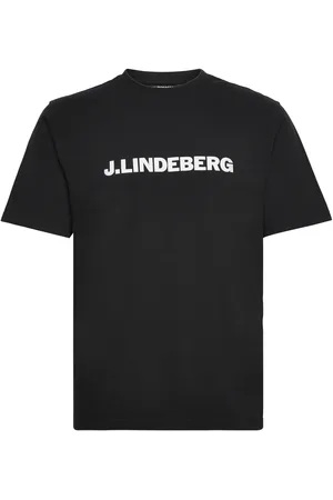 J Lindeberg Parcy Logo Tee Tops T-shirts Short-sleeved Black