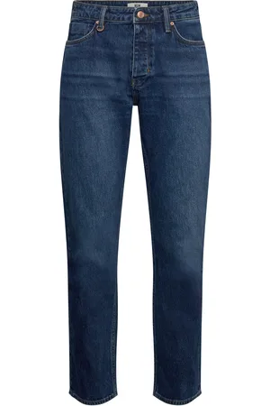 NEUW Ray Straight Trinity Mid Indigo Bottoms Jeans Regular Navy