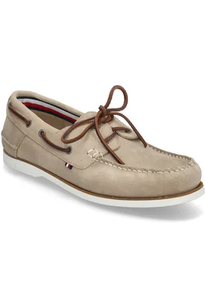 Tommy Hilfiger Th Boat Shoe Core Suede Purjehduskengät Kengät Beige
