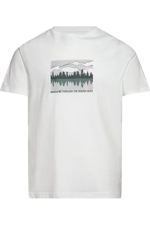 Makia Shoreline T-Shirt Tops T-shirts Short-sleeved White