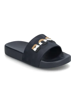 HUGO BOSS Aqua Slides Shoes Summer Shoes Pool Sliders Navy