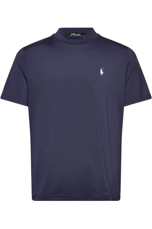 Ralph Lauren Tailored Fit Performance Mockneck Sport Men Sports Clothes Sport Tops Sport T-shirts Navy