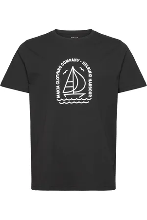 Makia Regatta T-Shirt Tops T-shirts Short-sleeved Black
