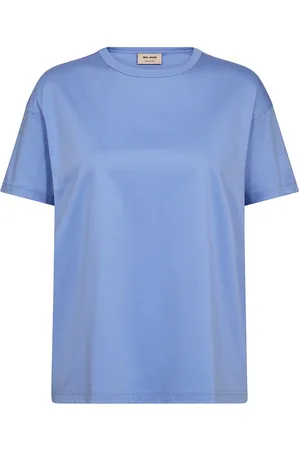 Mos Mosh Aina O-Ss Tee Tops T-shirts & Tops Short-sleeved Blue