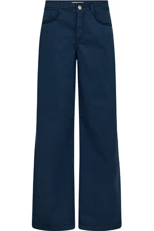 Mos Mosh Mmdara Treasure Pant Bottoms Jeans Wide Navy