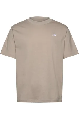 New Balance Sport Essentials Cotton T-Shirt Sport T-shirts Short-sleeved Beige