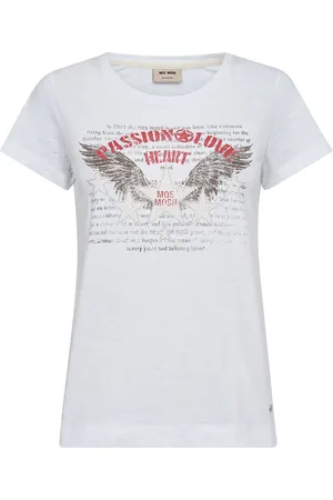 Mos Mosh Mmzibby O-Ss Tee Tops T-shirts & Tops Short-sleeved White