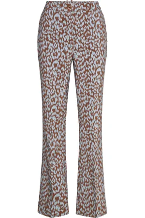 Coster Copenhagen Leo Pants - Lucia Fit Bottoms Trousers Flared Multi/patterned