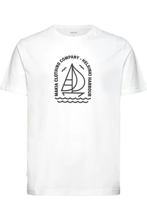 Makia Regatta T-Shirt Tops T-shirts Short-sleeved White