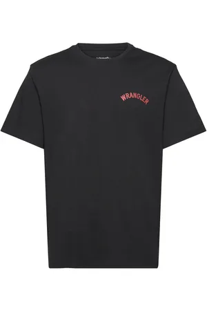 Wrangler Graphic Tee Tops T-shirts Short-sleeved Black