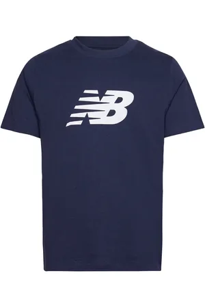 New Balance Sport Jersey Logo T-Shirt Sport Men Sports Clothes Sport Tops Sport T-shirts Navy
