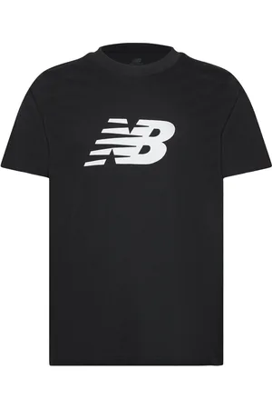 New Balance Sport Jersey Logo T-Shirt Sport Men Sports Clothes Sport Tops Sport T-shirts Black