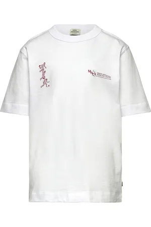 Mads Norgaard Dry Single Theo Tee Tops T-shirts Short-sleeved White
