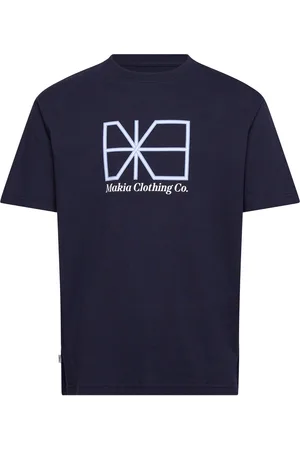 Makia Crossing T-Shirt Tops T-shirts Short-sleeved Navy
