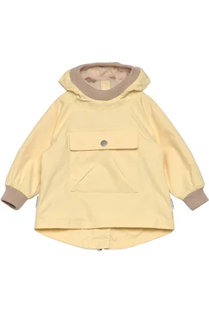 Mini A Ture Matbabyvito Fleece Lined Spring Anorac. Grs Outerwear Shell Clothing Shell Jacket Yellow