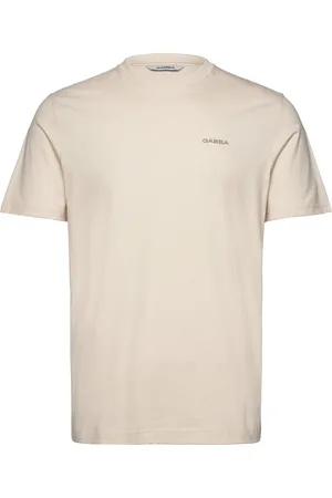 Gabba Dune Logo Ss Gots Tops T-shirts Short-sleeved Cream