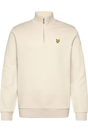 Lyle & Scott Loopback Quarter Zip Sweat Tops Sweat-shirts & Hoodies Sweat-shirts Cream