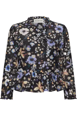 Munthe Fenia Tops Blouses Long-sleeved Black