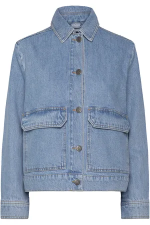 Lexington Short Denim Jacket Farkkutakki Denimtakki Blue