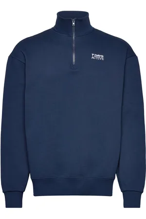 7 DAYS ACTIVE Organic Regular Half Zip Sport Women Sport Clothing Sport Sweat-shirts & Hoodies Sport Sweat-shirts Navy