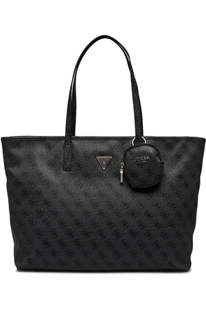 Guess Power Play Large Tech Tote Bags Small Shoulder Bags-crossbody Bags Black