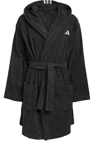 adidas Bathrobe Hooded Sport Sport Clothing Sport Swimwear Black