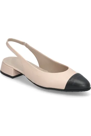 Wonders Gila Shoes Slingbacks Flat Slingbacks Cream