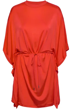 Rodebjer Block Shiny Designers Short Dress Red