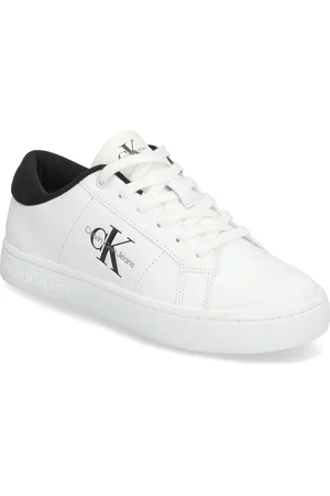 Calvin Klein Classic Cupsole Lowlaceup Lth Wn Matalavartiset Sneakerit Tennarit White