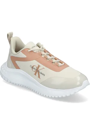 Calvin Klein Eva Runner Low Lace Mix Ml Wn Matalavartiset Sneakerit Tennarit Beige