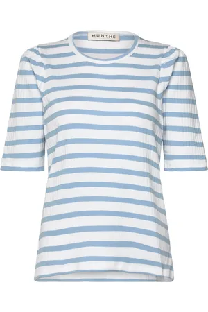 Munthe Jikolaz Tops T-shirts & Tops Short-sleeved Blue