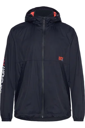 Superdry Hooded Logo Windbreaker Jacket Sport Sport Clothing Sport Outerwear Sport Jackets Sport Outdoor Jackets Navy