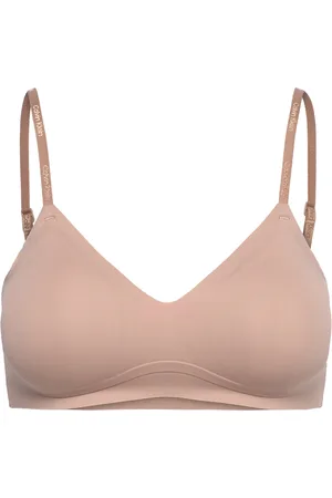 Calvin Klein Gel Wire Lightly Lined Bralette Lingerie Bras & Tops Soft Bras Bralette Beige
