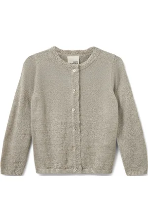 Sofie Schnoor Baby and Kids Skylarsb Cardigan Tops Knitwear Cardigans Grey