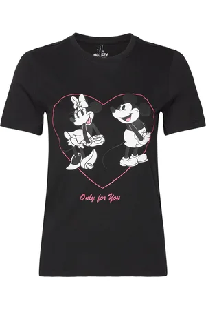 ONLY Onlmickey Life Reg S/S Valentine Top Jrs Tops T-shirts & Tops Short-sleeved Black