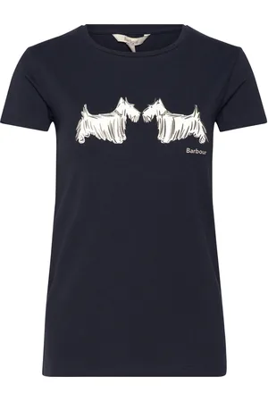 Barbour Highlands T-Sh Tops T-shirts & Tops Short-sleeved Navy