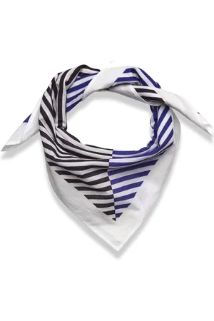 Mads Norgaard Soft Cotton Self Scarf Accessories Scarves Lightweight Scarves Blue