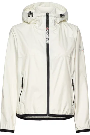 Superdry Hooded Logo Windbreaker Jacket Sport Sport Clothing Sport Outerwear Sport Jackets Sport Outdoor Jackets White