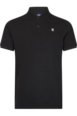 G-Star Dunda Overdyed Slim Polo S\S Tops Polos Short-sleeved Black