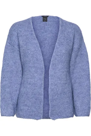 Lindex Cardigan Vanessa Tops Knitwear Cardigans Blue