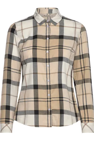 Barbour Bredon Check Tops Shirts Long-sleeved Beige